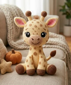Handmade Crochet Giraffe Plush Toy