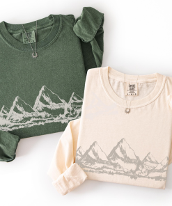 Alternative view of American National Parks Sweatshirt, Vintage USA Landscape Graphic Crewneck, Patriotic Outdoors Pullover, Hiking Camping Nature Lover Gift
