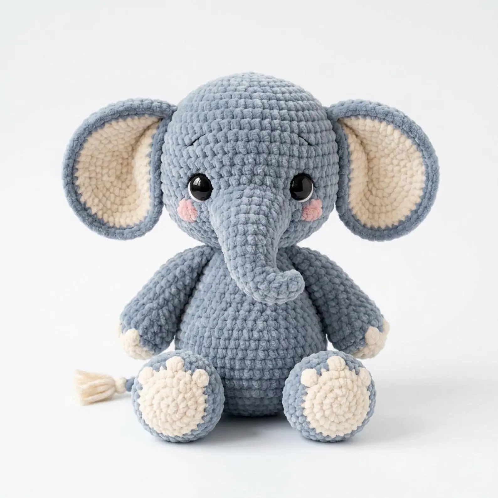 Handmade Crochet Elephant Plush Toy - Image 3